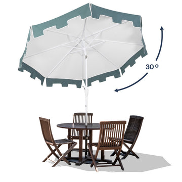 Baiona 9 ft. Classic MidCentury Market Patio Umbrella - JONATHAN Y